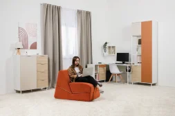 Модульная детская Марвэл, белый (Композиция 1)